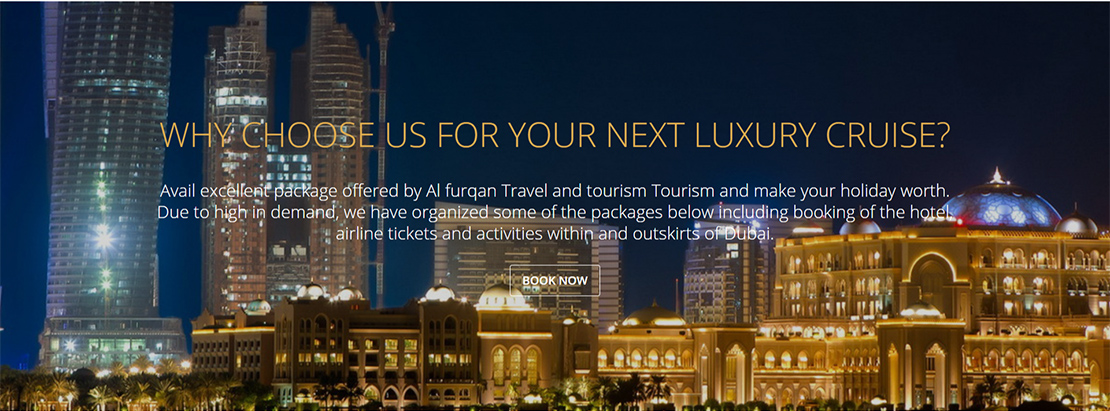 تصميم موقع الكتروني لشركة الفرقان للسفر والسياحة في المملكة العربية السعودية