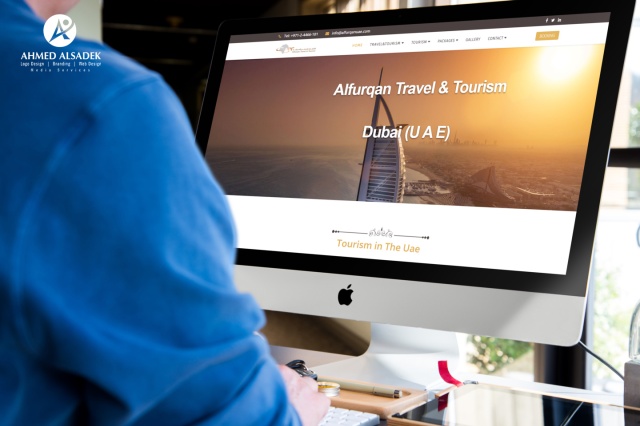تصميم موقع الكتروني لشركة الفرقان للسفر والسياحة في الإمارات - أبوظبي