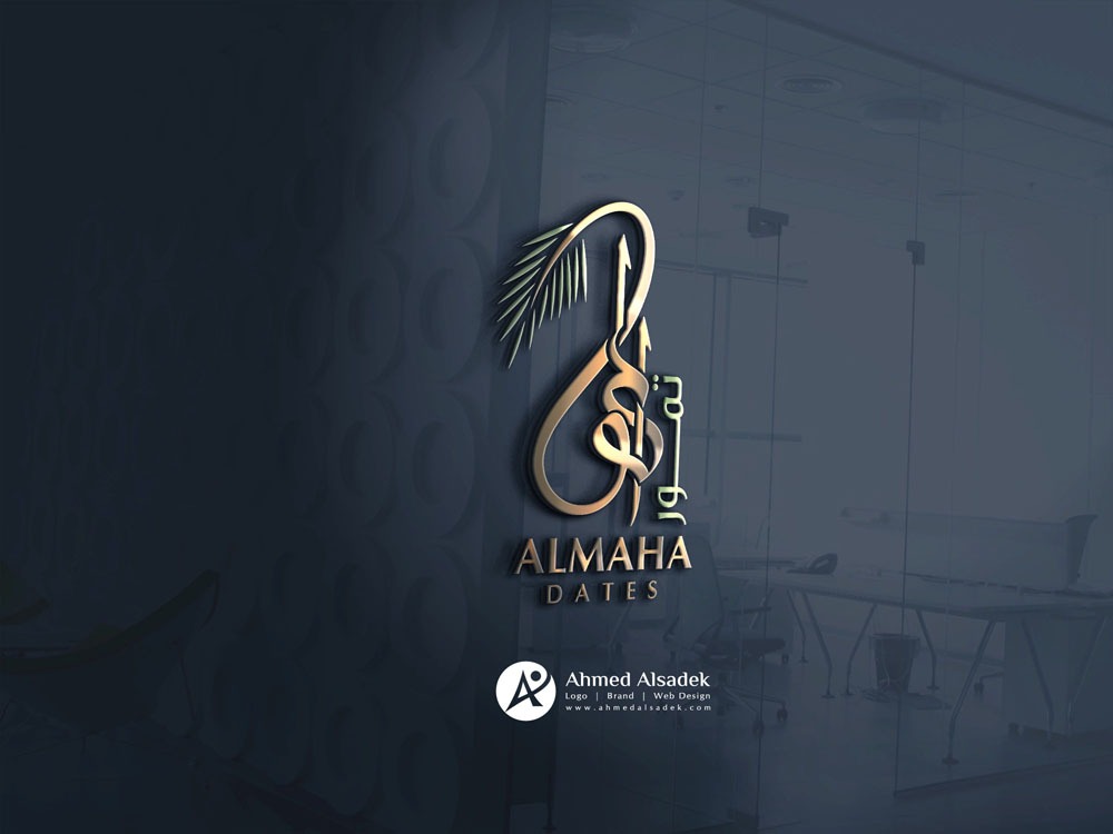 تصميم شعار شركة تمور ALMAHA ابوظبي الامارات14 2