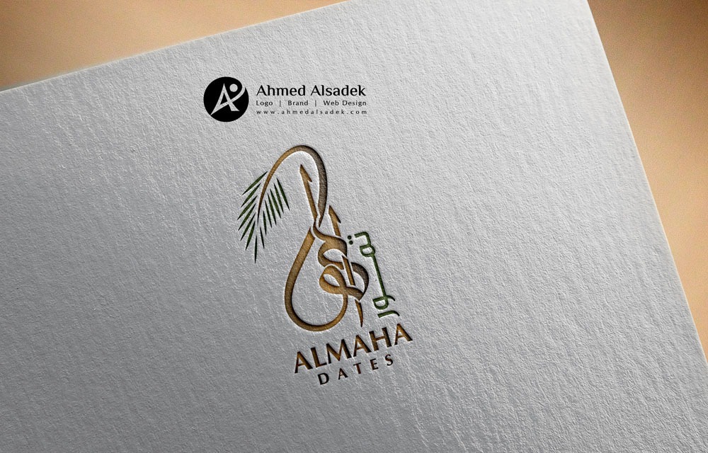 تصميم شعار شركة تمور ALMAHA ابوظبي الامارات14 5
