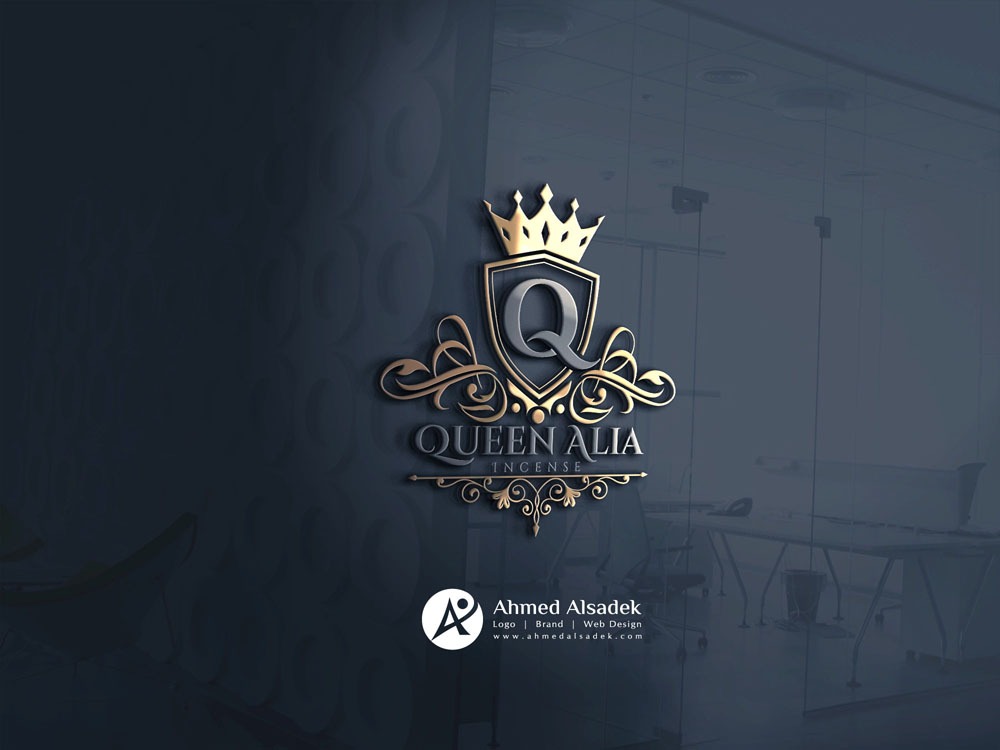 تصميم شعار شركة كوين عليا ابوظبي الامارات19 3