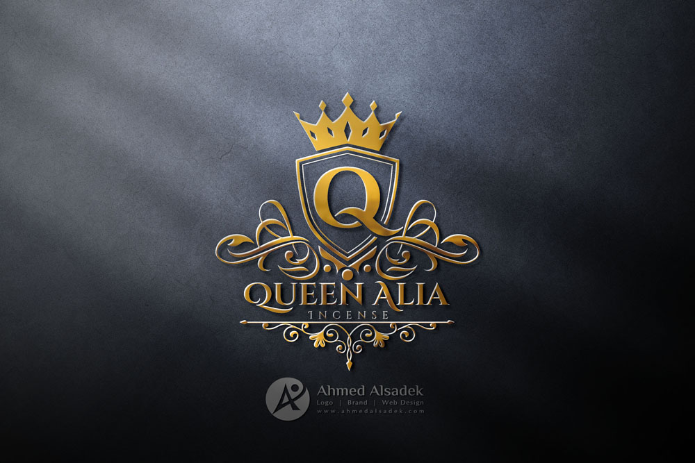تصميم شعار شركة queen Alia في السعودية 3