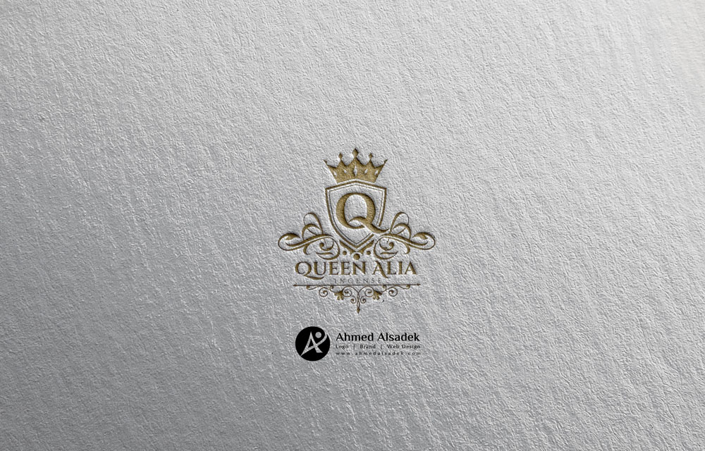 تصميم شعار شركة queen Alia في السعودية 4