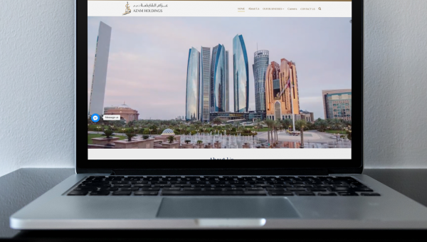 تصميم موقع الكتروني لشركة قابضة في الامارات