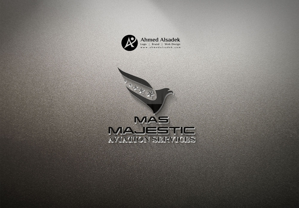  تصميم شعار شركة ماس ماجيستك لخدمات الطيران في دبي الامارات 2