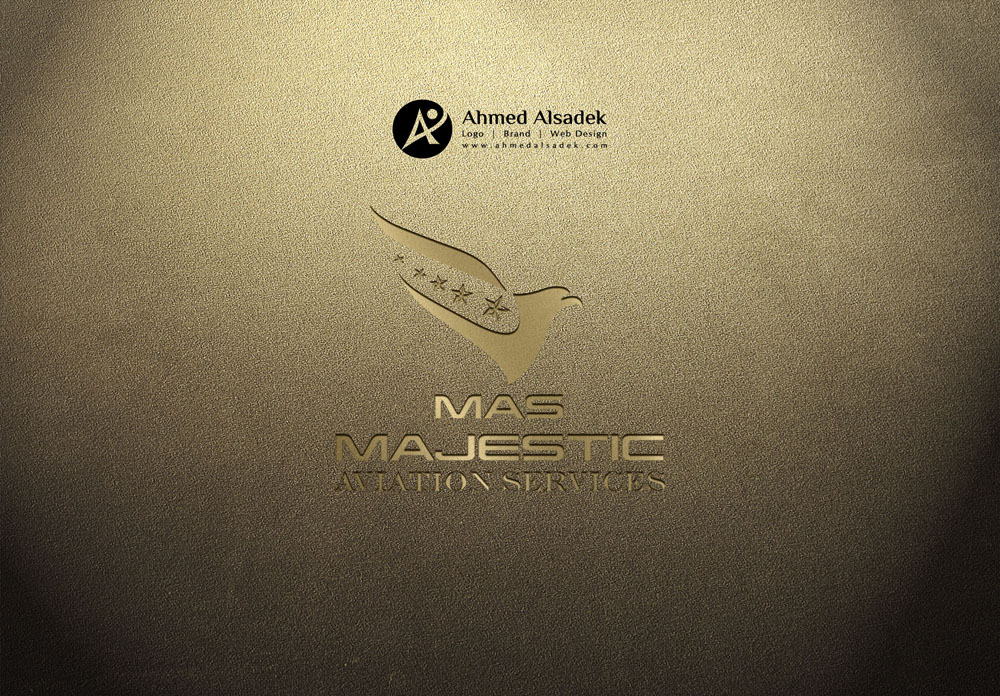  تصميم شعار شركة ماس ماجيستك لخدمات الطيران في دبي الامارات 3