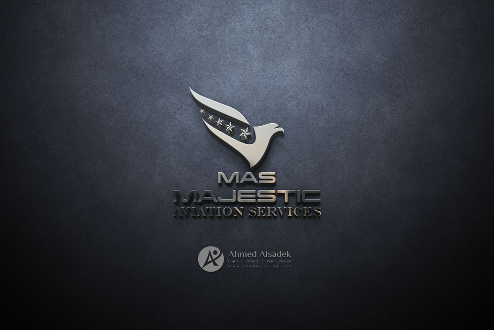  تصميم شعار شركة ماس ماجيستك لخدمات الطيران في دبي الامارات 4