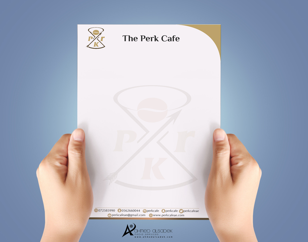 تصميم هوية شركة The Perk Cafe دبي 25