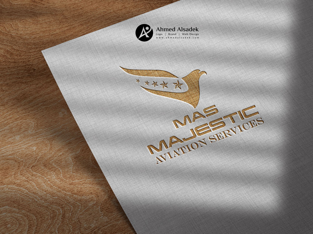 تصميم شعار شركة ماجستيك للطيران دبي الامارات 4