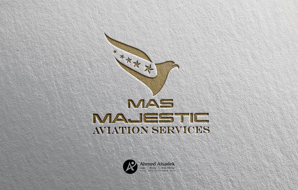 تصميم شعار شركة ماجستيك للطيران دبي الامارات 5