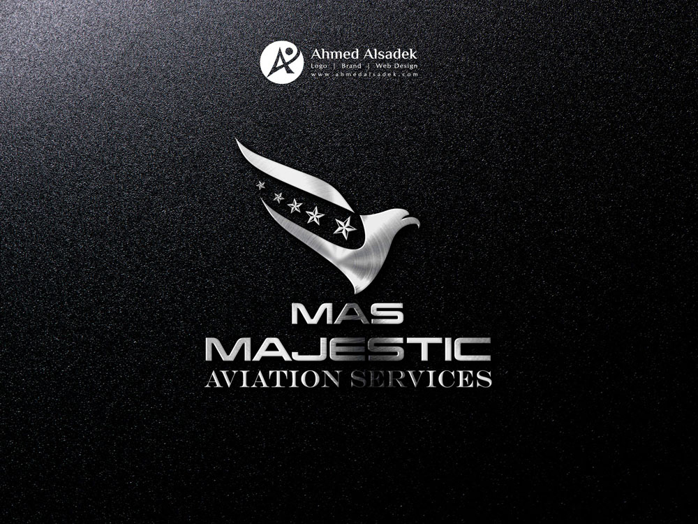 تصميم شعار شركة ماجستيك للطيران دبي الامارات 7
