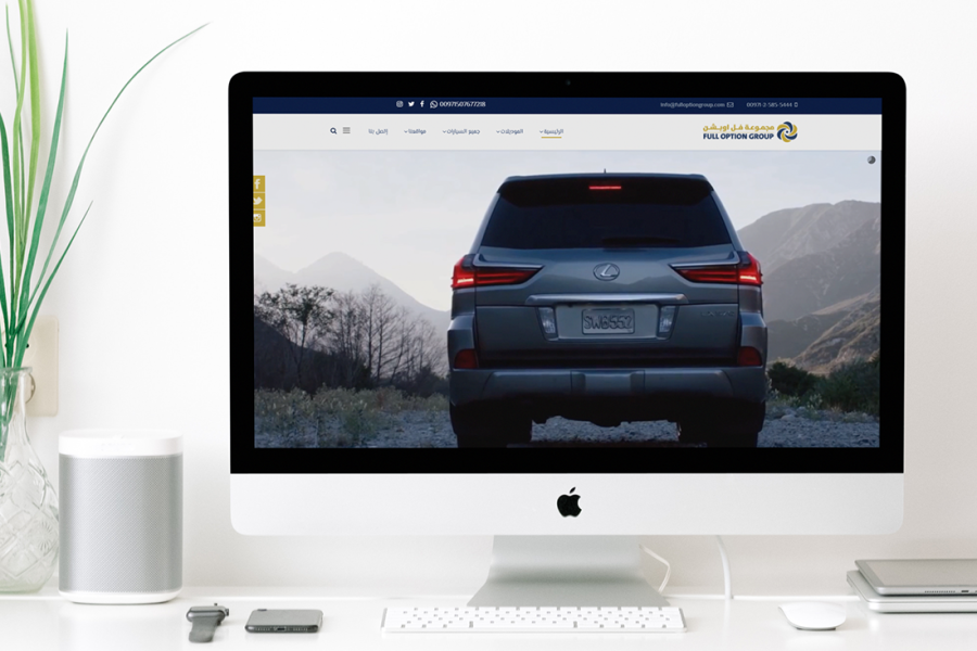 تصميم موقع الكتروني لشركة مجموعة فل أوبشن موتورز للسيارات 11