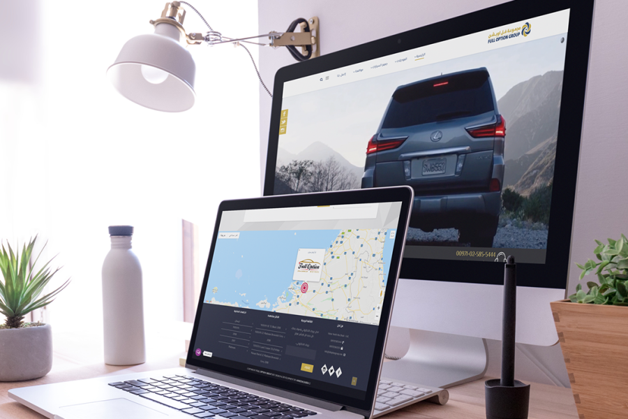تصميم موقع الكتروني لشركة مجموعة فل أوبشن موتورز للسيارات 6