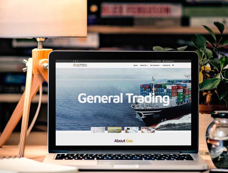 تصميم موقع الكتروني لشركة جي أيه أس للأستثمار 1