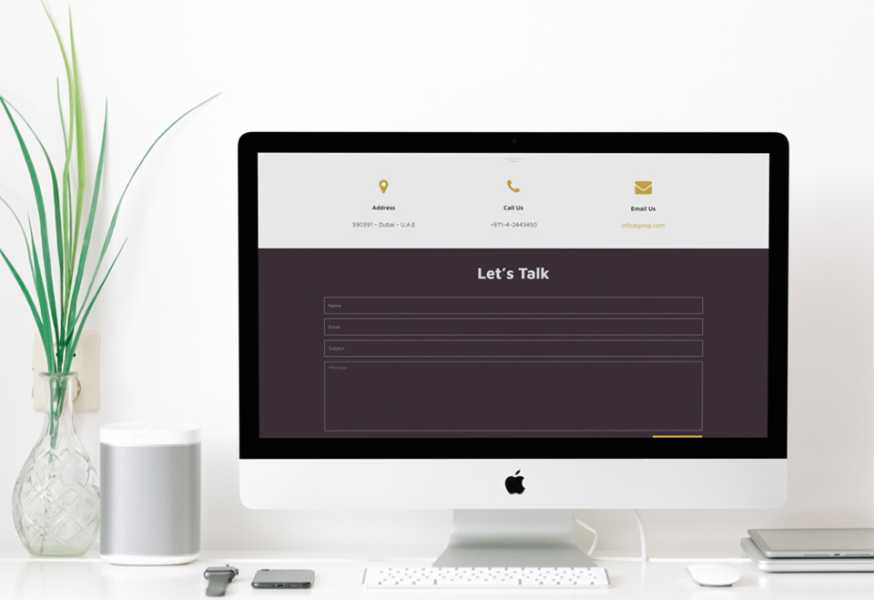تصميم موقع الكتروني لشركة جي أيه أس للأستثمار 6