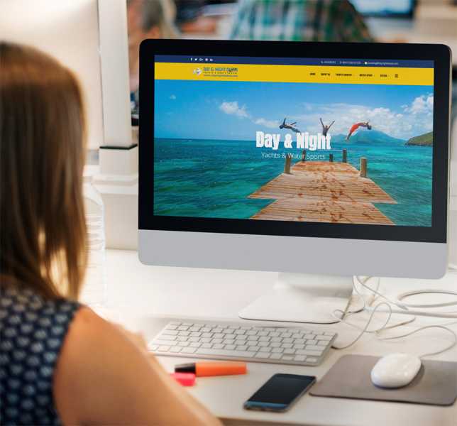 تصميم موقع الكتروني لشركة تأجير يخوت وقوارب داي أند نايت دبي الإماراتية 4