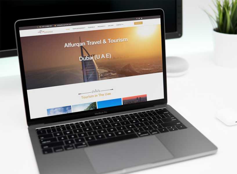 تصميم موقع الكتروني لشركة الفرقان للسفر والسياحة في الإمارات أبوظبي 7