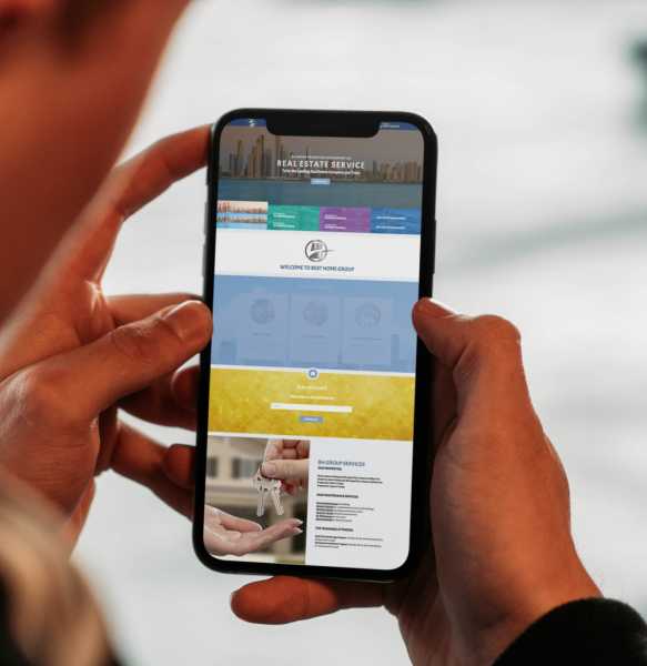 تصميم موقع الكتروني لشركة بى اتش جروب للتسويق العقارى في الإمارات أبوظبي 4