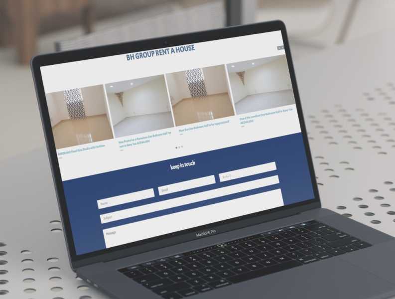 تصميم موقع الكتروني لشركة بى اتش جروب للتسويق العقارى في الإمارات أبوظبي 6