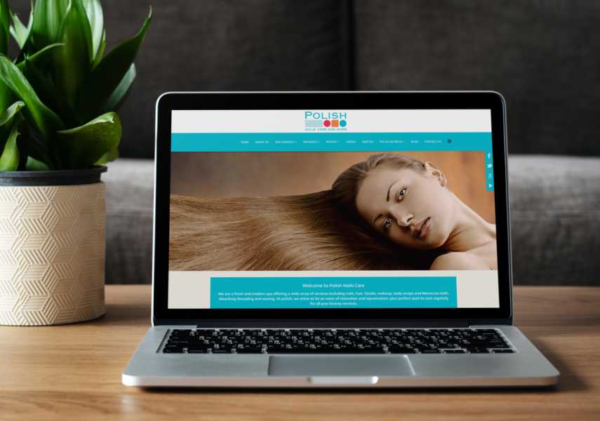 تصميم موقع الكتروني لصالون تجميل بوليش صالون في الإمارات أبوظبي 4
