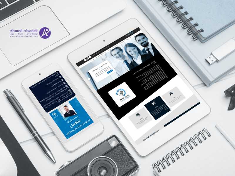 10 تصميم موقع الكتروني لشركة توظيف  شركة تواصل لإلحاق العمالة المصرية بالخارج