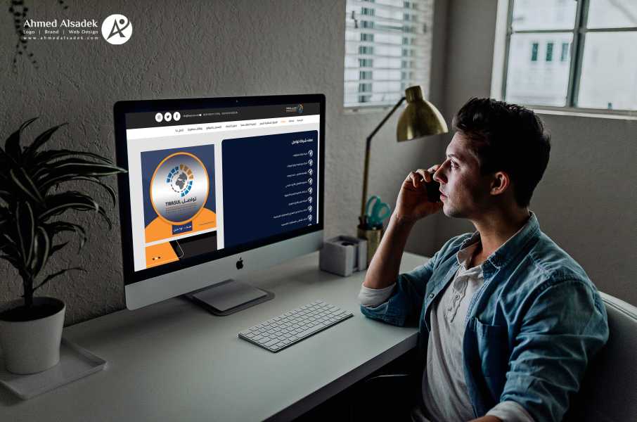 6 تصميم موقع الكتروني لشركة توظيف  شركة تواصل لإلحاق العمالة المصرية بالخارج