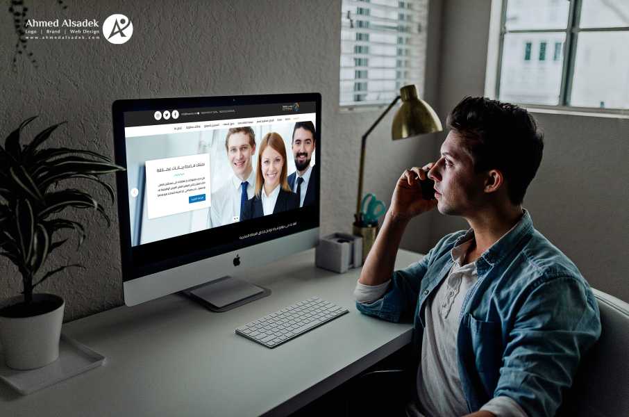 7 تصميم موقع الكتروني لشركة توظيف  شركة تواصل لإلحاق العمالة المصرية بالخارج