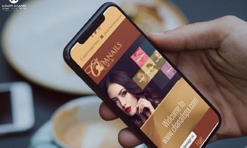 تصميم موقع الكتروني لصالون تجميل (شانيلز) فى الإمارات - أبوظبي